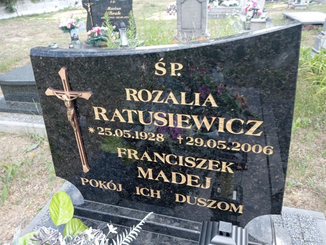 Rozalia Ratusiewicz 1928 Domostawa - Grobonet - Wyszukiwarka osób pochowanych